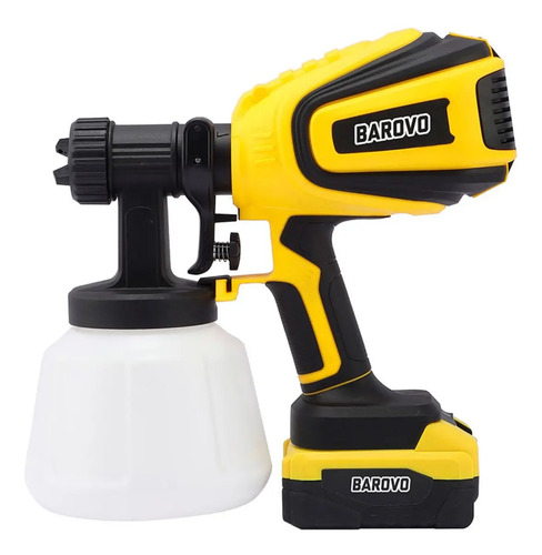 Pistola Para Pintar Inalámbrica Barovo Dppi-hvlp Ionmax 1,2l Amarillo