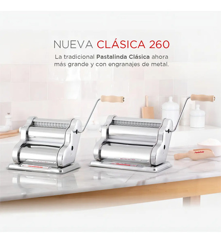 Fabripasta Pastalinda Clasica 260 Cromada Plateado