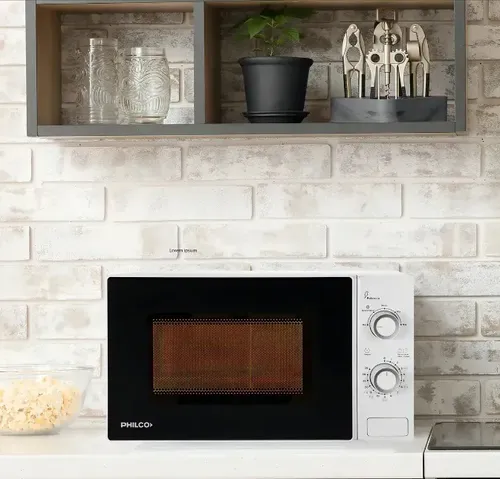 Horno Microondas Philco 20 Lts  Rotativo 700w Blanco