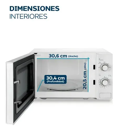 Horno Microondas Philco 20 Lts  Rotativo 700w Blanco