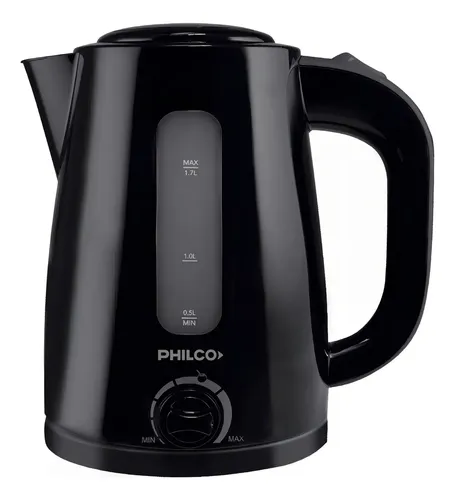 Pava Eléctrica Philco 91pe1821npn- 1.7 L Con Selector De Temperatura Negro
