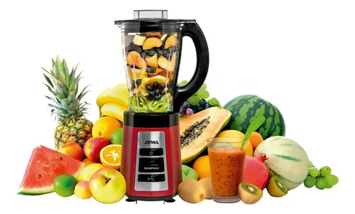 Licuadora De Vaso Atma Smartmix Lv242ap Negra Color Rojo