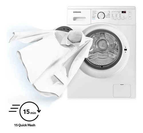 Lavarropa Samsung  7 Kg 1000rpm C/fron Invert Blanco Blanco