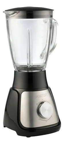 Licuadora Smartlife Jarra De Vidrio 1.5l 5vel/pulsador Negro Negro