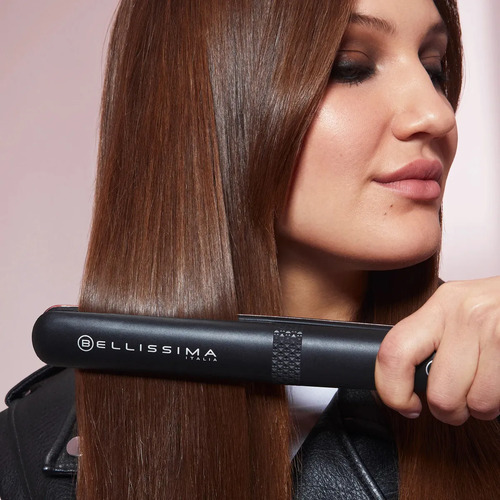 Planchita De Pelo Bellissima Italia Ceramic Creativity Ion Negro