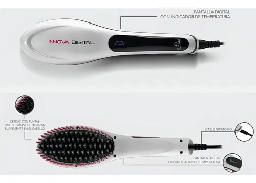 Cepillo Alisador Ga-ma Innova Digital Blanco