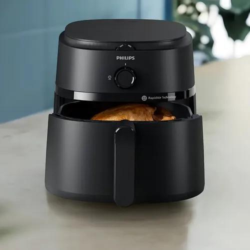 Freidora De Aire Philips Airfryer 1000 Na130-00 6.2l Negra Color Negro