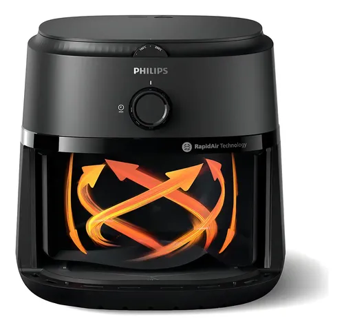 Freidora De Aire Philips Airfryer 1000 Na130-00 6.2l Negra Color Negro