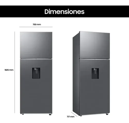 Heladera Samsung 457 Lts C/disp Inverter No Frost Inox Inox