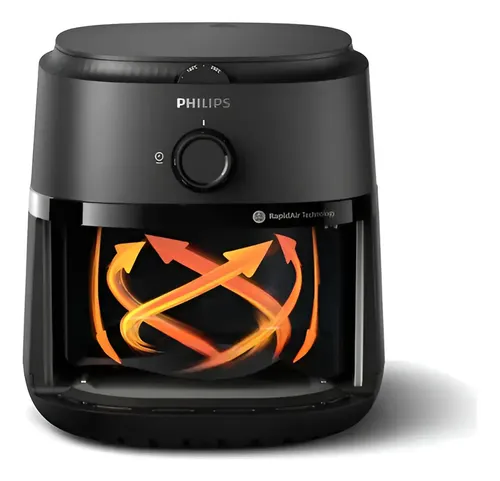 Freidora De Aire Philips Na120/00 Negra 4.2l Negro