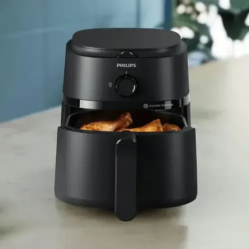 Freidora De Aire Philips Na120/00 Negra 4.2l Negro