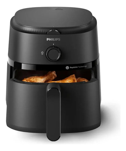 Freidora De Aire Philips Na120/00 Negra 4.2l Negro