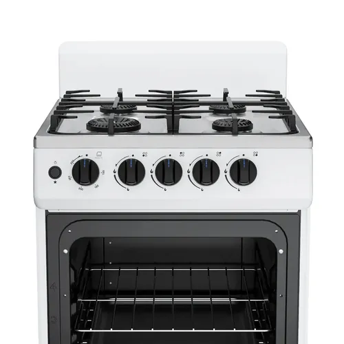 Cocina Midea 50cm Blanca C/enc Elec/luz/visor Multigas Blanco