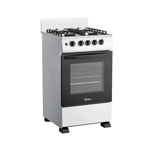 Cocina Midea 50cm Blanca C/enc Elec/luz/visor Multigas Blanco