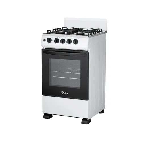 Cocina Midea 50cm Blanca C/enc Elec/luz/visor Multigas Blanco