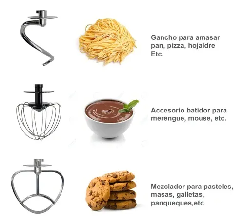 Batidora Planetaria De Pie Steel Home Bp1200 Roja Bowl De 5l Color Rojo