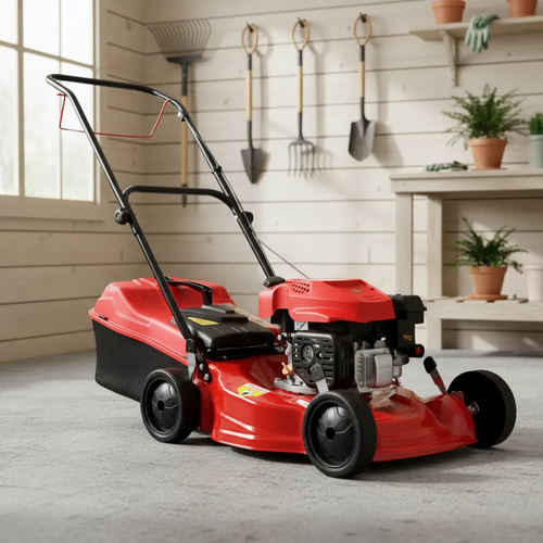 Cortadora Cesped Petri 3 Hp Nafta C/bolsa C/reg 5 Pos Rojo