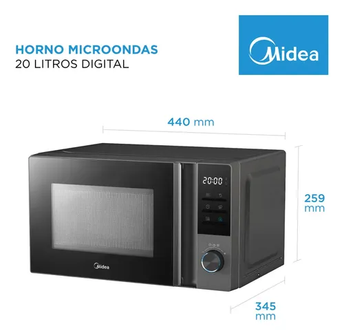Horno Microondas Midea 20 Lts Digtal 700w Blanco
