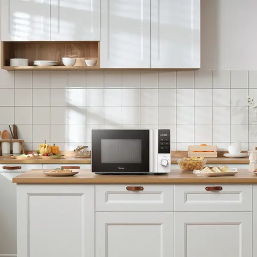 Horno Microondas Midea 20 Lts Digtal 700w Blanco