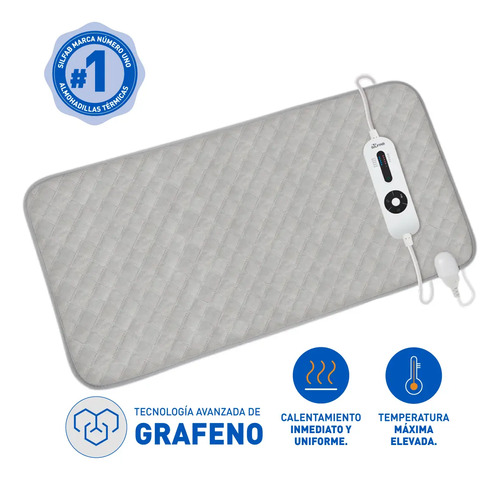 Almohadilla Termica Silfab Al100 Grafeno 60cm X 30 Cm/52w/5 Gris