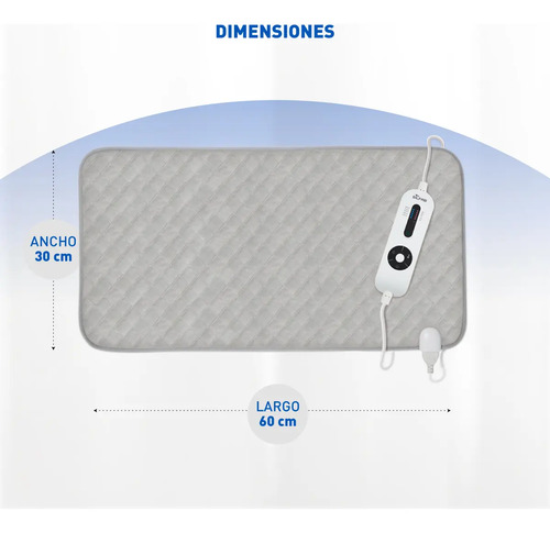 Almohadilla Termica Silfab Al100 Grafeno 60cm X 30 Cm/52w/5 Gris