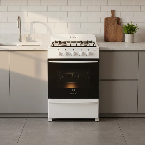 Cocina Escorial 56cm Master S2 Classic Blanca Easy Clean Blanco
