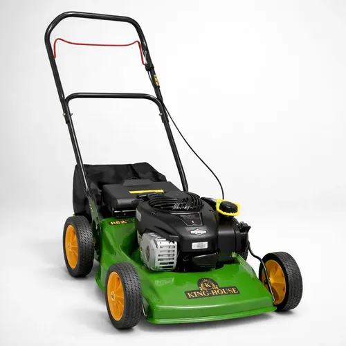 Cortadora Cesped King-house 4.5 Hp Nafta 450e C/bolsa 6 Pos Verde/negro
