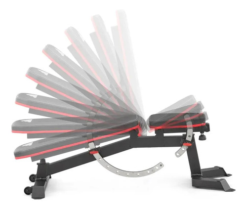 Banco Multigymnasio adidas Respaldo Ajustable 7 Pos 180kg Negro