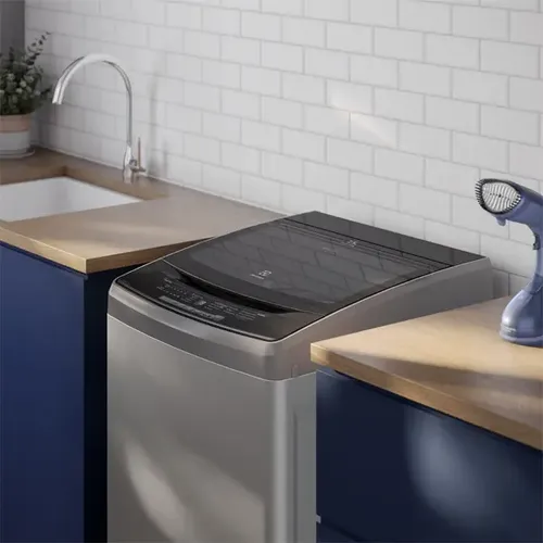 Lavarropas Carga Superior Electrolux 7,5kg Dual Dispenser Gris 650 Rpm Elac014s