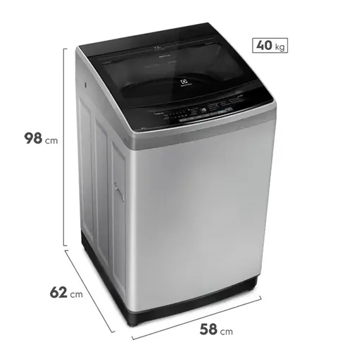 Lavarropas Carga Superior Electrolux 7,5kg Dual Dispenser Gris 650 Rpm Elac014s