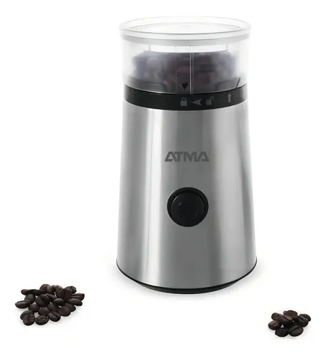 Molinillo De Café Atma Mc8141n. Acero Inoxidable, Apto Para Granos Y Semillas. Gris
