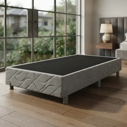 Sommier King-house 1.00 X 2.00 Abu Dabi Gris Pata Cromada Gris