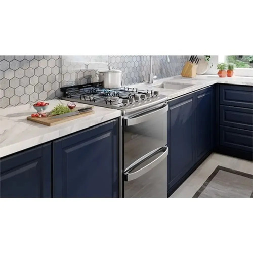 Cocina A Gas Electrolux Experience 4 Hornallas Multigas Eléctrico Doble Horno, Perfectcook Y Vaporbake Inox F4edm Espejado