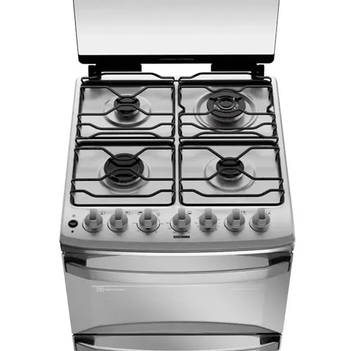 Cocina A Gas Electrolux Experience 4 Hornallas Multigas Eléctrico Doble Horno, Perfectcook Y Vaporbake Inox F4edm Espejado