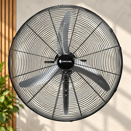 Ventilador Pared 30 Crivel  Industrial Parrilla/ 3 Aspas 30 Cm 50 Hz Gris Metalicas 3