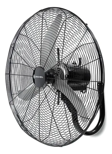Ventilador Pared 26 Crivel Industrial/3 Aspas/200w C/control 26 Cm 50 Hz Gris Metalicas 3