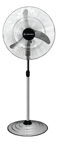 Ventilador Pie 30 Crivel Parrilla Metalica/3 Aspas 76.2 Cm 50 Hz Gris Negro Chapa 3