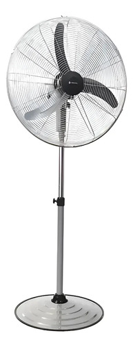 Ventilador Pie 30 Crivel Parrilla Metalica/3 Aspas 76.2 Cm 50 Hz Gris Negro Chapa 3