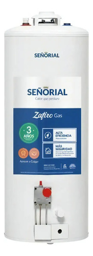 Termotanque Multigas Señorial Tszp1-85 Zafiro Color Blanco