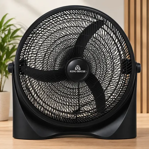 Turbo 20  King-house 3vel/silencioso/regulable/3 Asp 20 Cm 50 Hz Negro Plástico 3