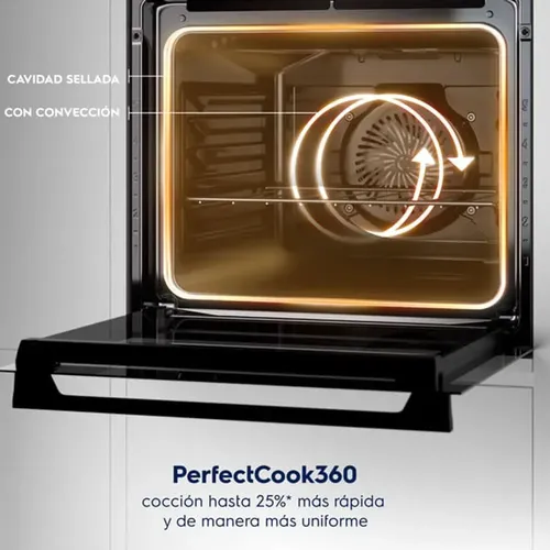 Cocina Electrolux 76cm Inox Doble Horno 5h C/luz/termo Gris