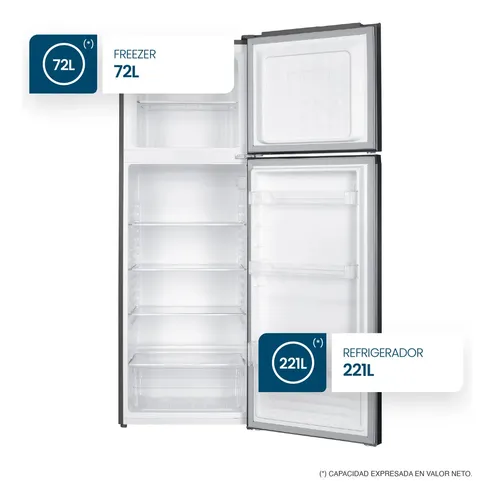 Heladera Con Freezer Philco Nphct320x 293l Inox