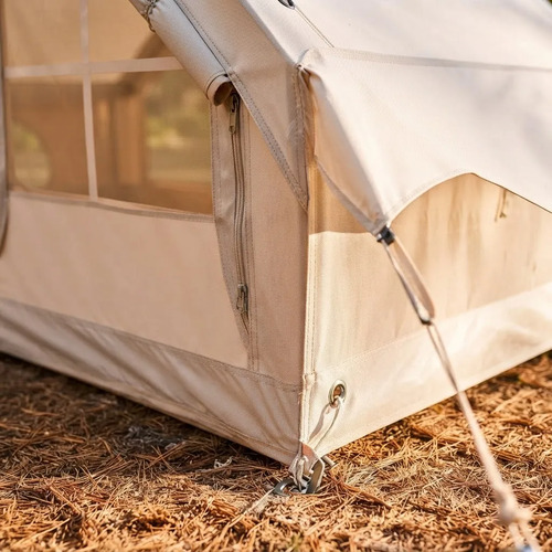 Carpa Kushiro 3mx2.2m Columnas Inflables Beige 7vent/ 1puert Beige
