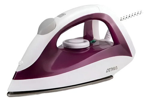 Plancha Atma Pas1217pi Seca 1200w Suela Ceramica Violeta Blanco