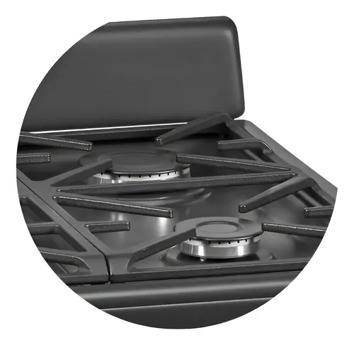 Cocina A Gas Longvie 13331gf 56cm Grafito Cajón Parrilla