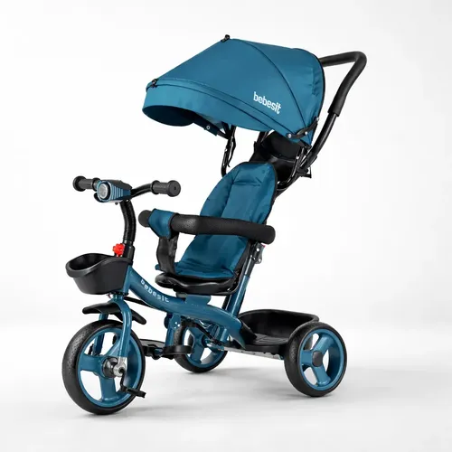 Triciclo Bebesit Asiento Girat. 360° Azul Petroleo Azul