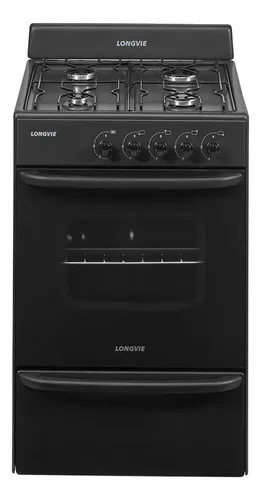 Cocina A Gas Longvie 12231g 56cm Grafito Cajón Parrilla Tipo De Conexión Multigas