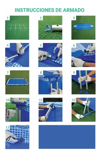 Pileta Pelopincho 1076 Azul Mosaico