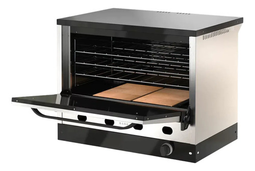 Horno Pizzero Morelli Kuma 6 Moldes Acero P/ciega Gn Gris